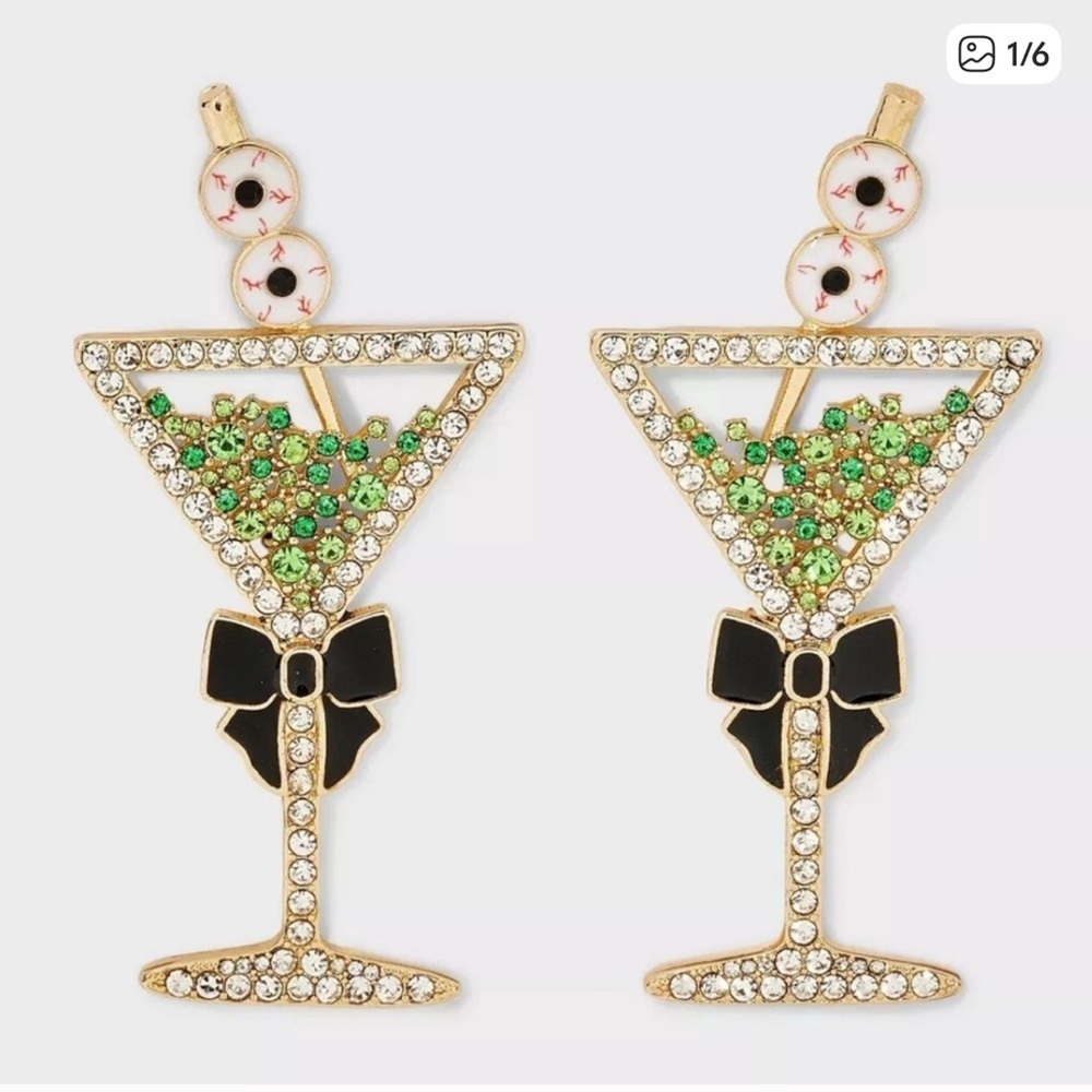 Sugarfix by BaubleBar Martini Halloween Earrings